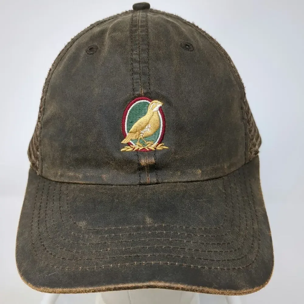 Imperial Baseball Cap Brown One Size Mesh Strapback Waxed Bird Outdoor Hat